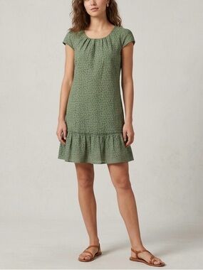 Gap Womens Olive Green Cap Sleeve Dress